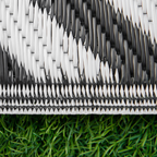 121x182cm Reversible Outdoor Rug Portable Plastic Straw RV  Outsunny