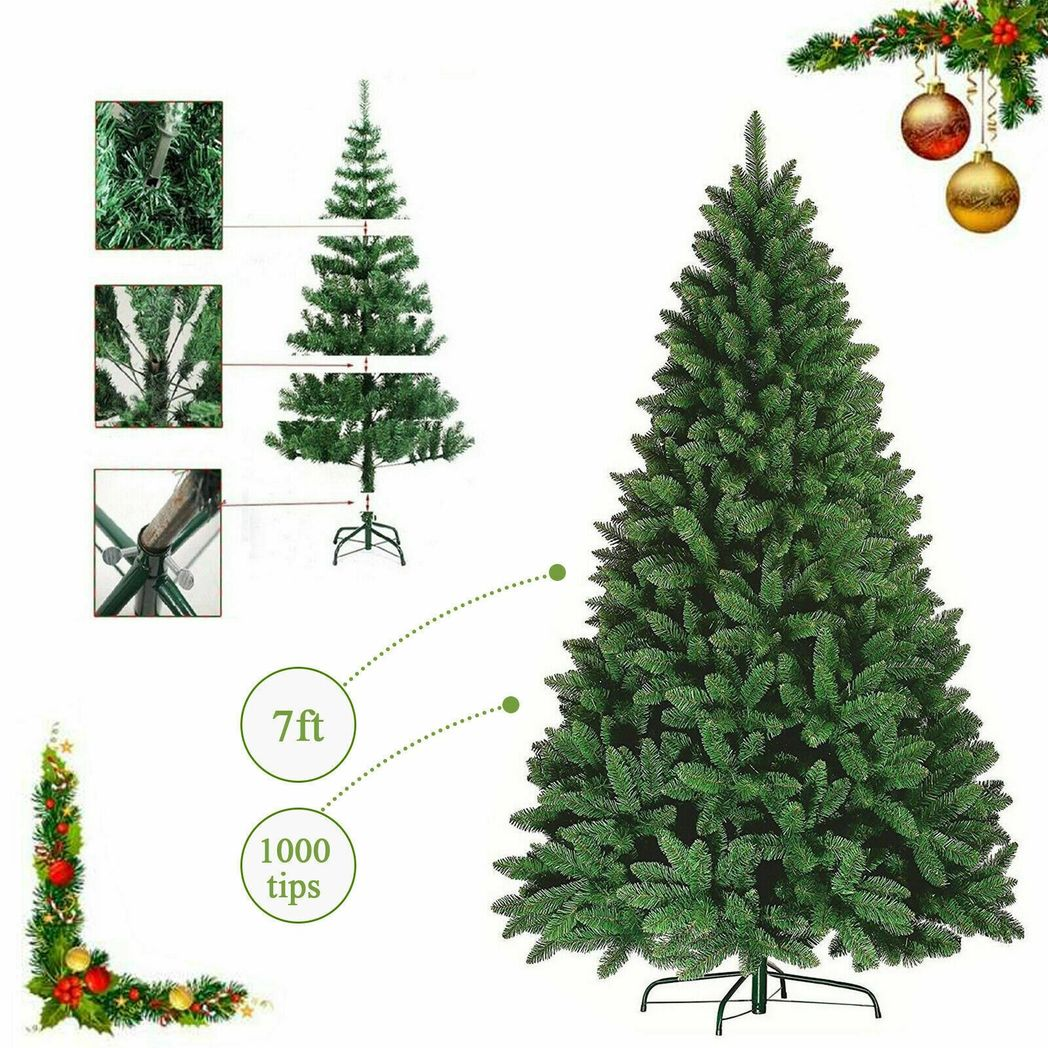 7FT GREEN ARTIFICIAL Christmas Colorado Tree 210CM